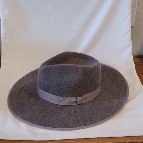 Olive & Pique Grey Barry Felt Panama Hat Adjustable 100% Wool main image 8